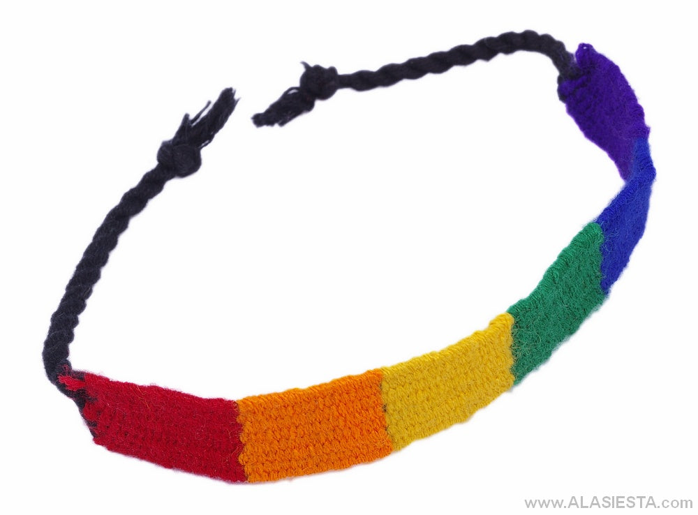 Freundschaftsband Baumwolle Regenbogen