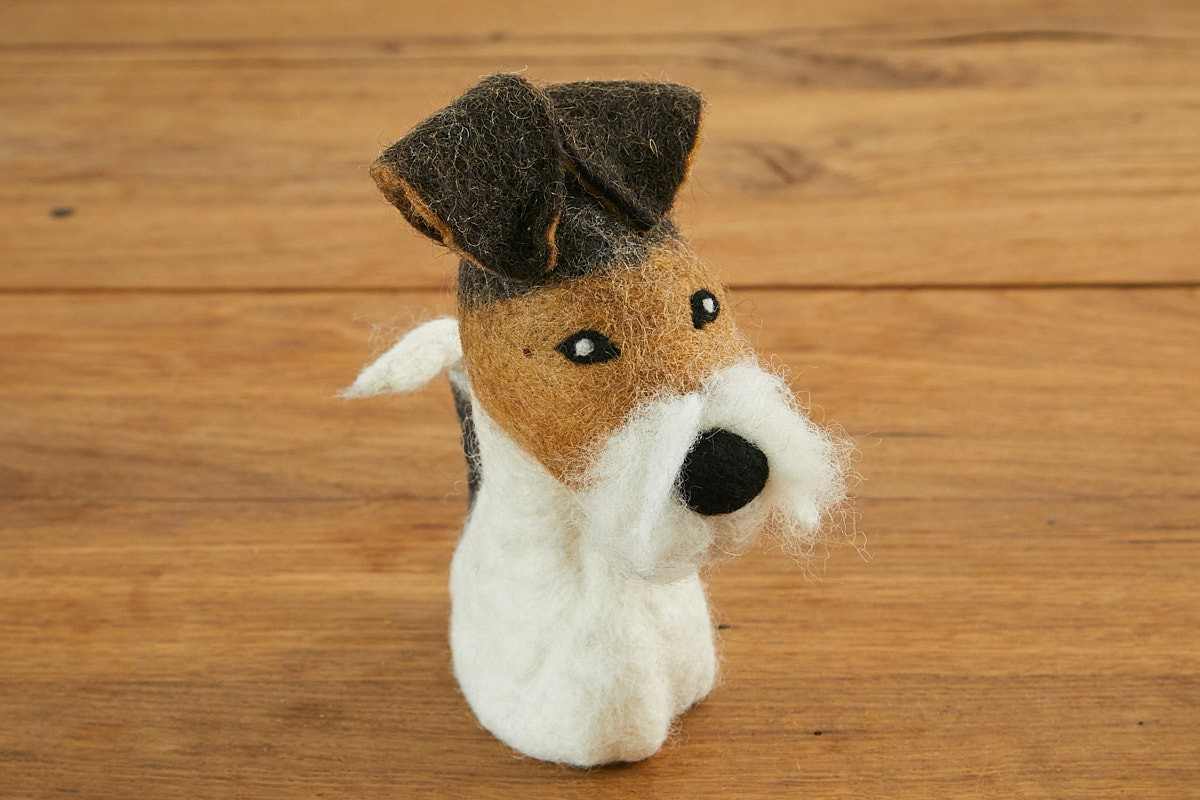 Eierwaermer aus Filz Hund Terry