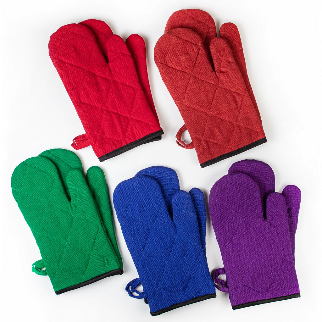 Topfhandschuhe, Ofenhandschuhe, Farbbeispiele uni