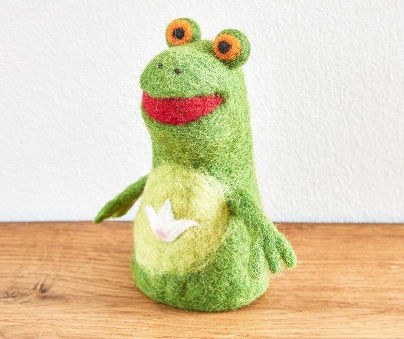 Eierwärmer Frosch aus Filz