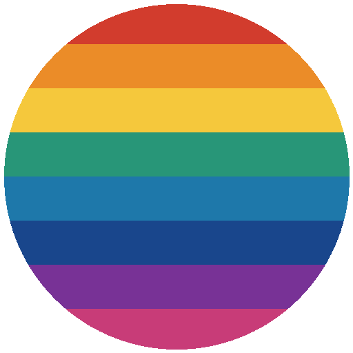Farbbeispiel bunt gestreifte Regenbogenfarben