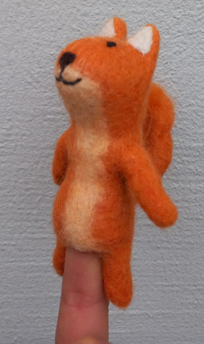 Filz-Fingerpüppchen Eichhörnchen