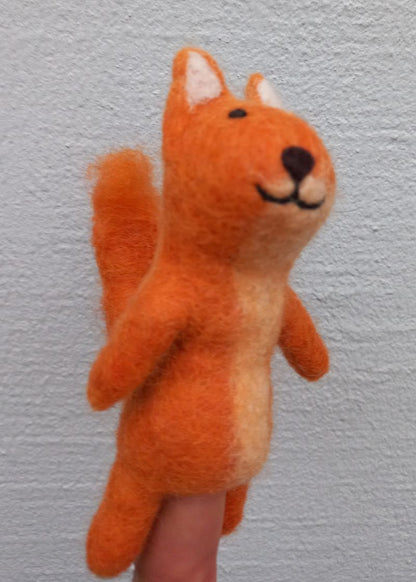 Filz-Fingerpüppchen Eichhörnchen