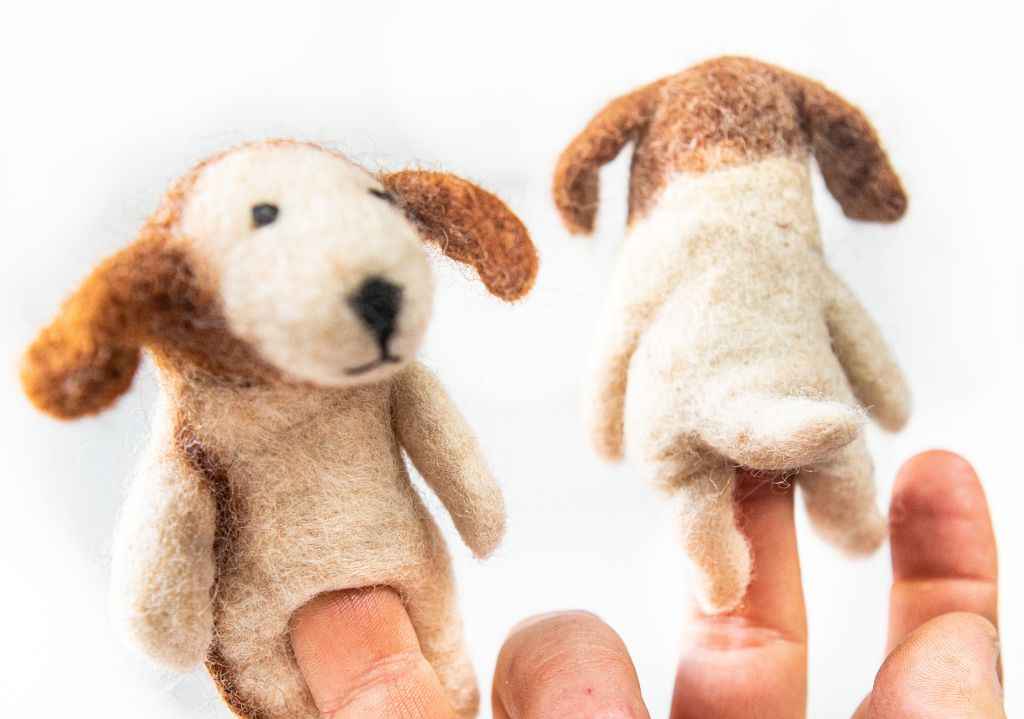 Filz-Fingerpüppchen Hund