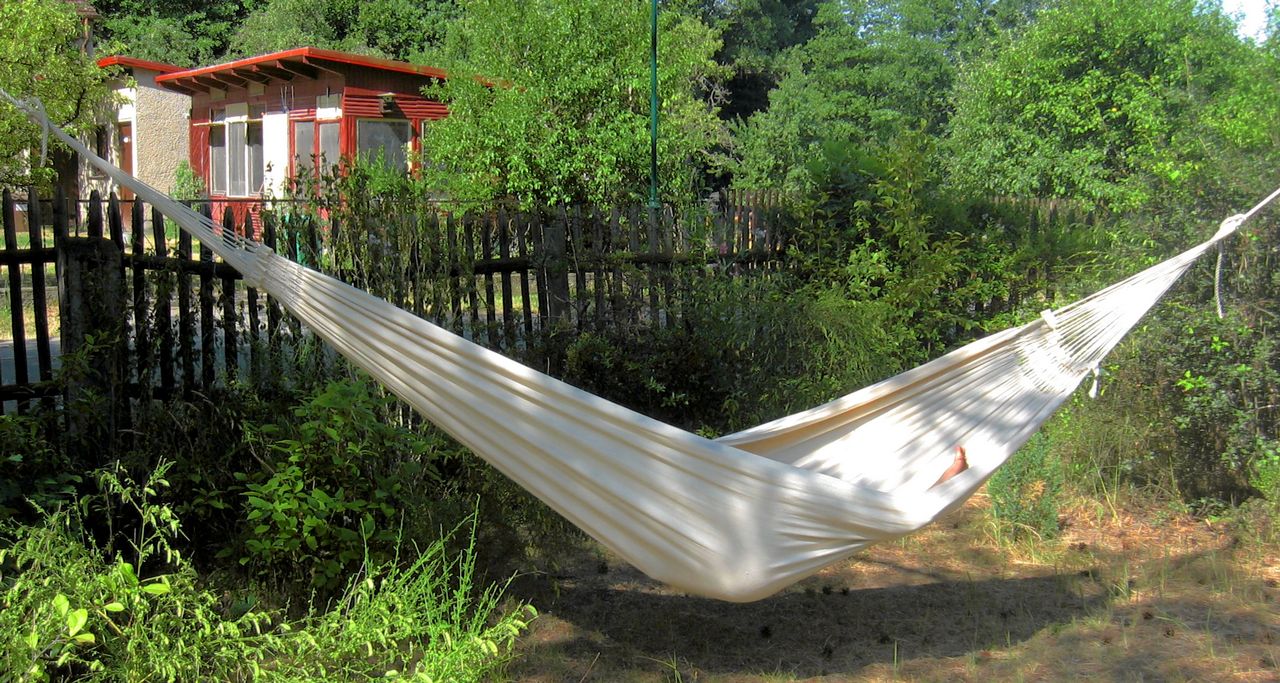 Hängematte Bahia 🌿 aus Baumwolltuch – bequem liegen – AlaSiesta