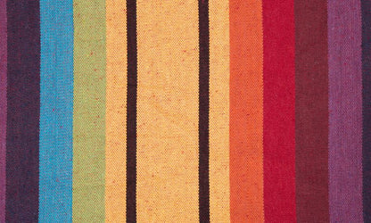 Stoffmuster der Tuchhängematte Barbados rainbow