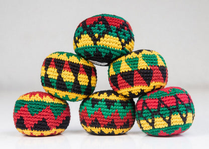 Jonglierbälle in Rastafarben, Auswahl