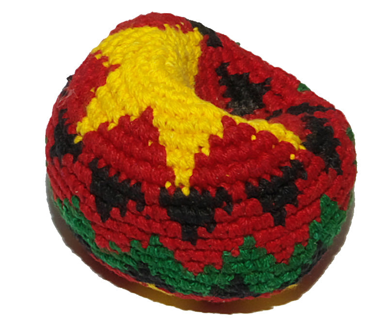 Jonglierball rastafarben halbgefuellt