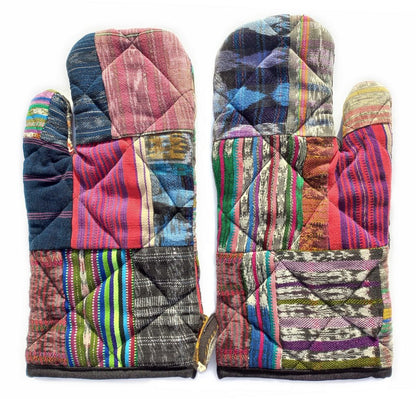 Küchenhandschuhe Patchwork aus Guatemala