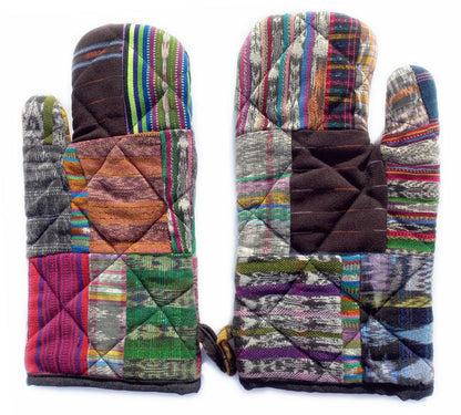 Küchenhandschuhe Patchwork aus Guatemala