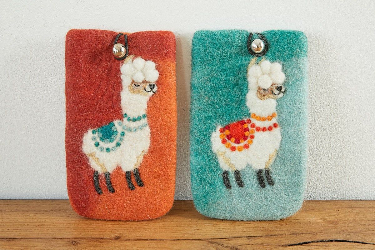 Handyrtui "Lama" oder Alpaka aus Filz