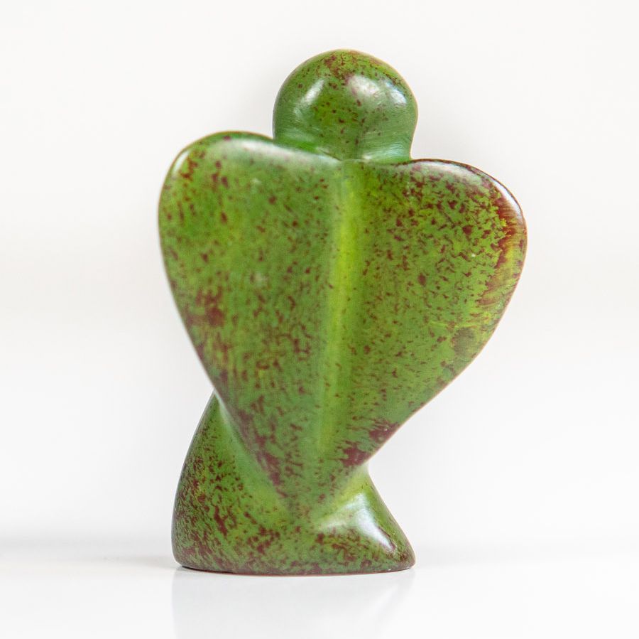 Engel aus Speckstein, stehend, uni, ca. 6 cm