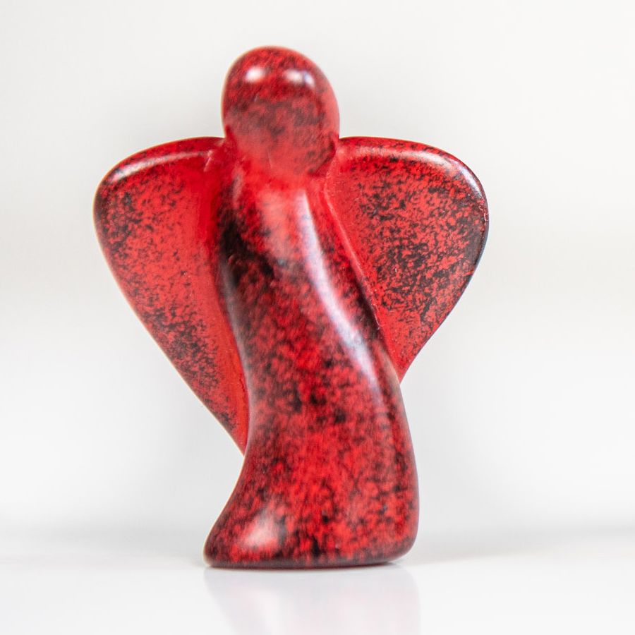Engel aus Speckstein, stehend, uni, ca. 6 cm