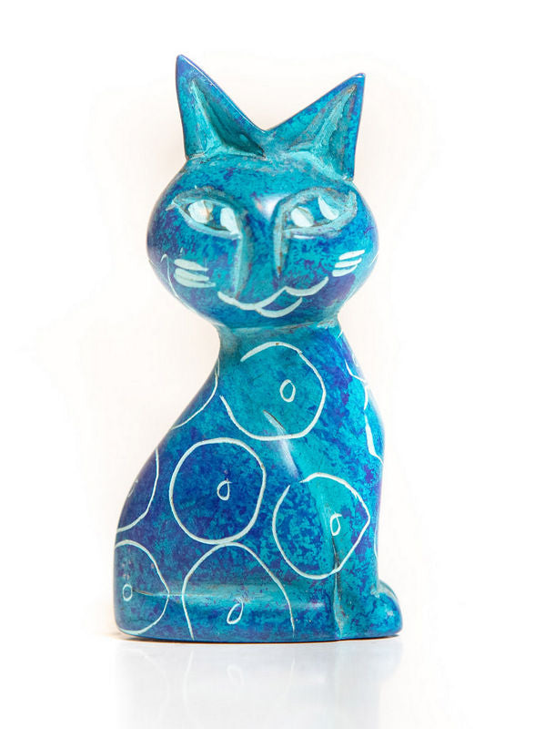 Süße Speckstein-Katze
