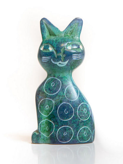 Süße Speckstein-Katze