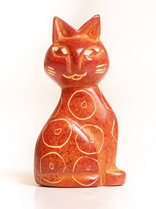 Süße Speckstein-Katze