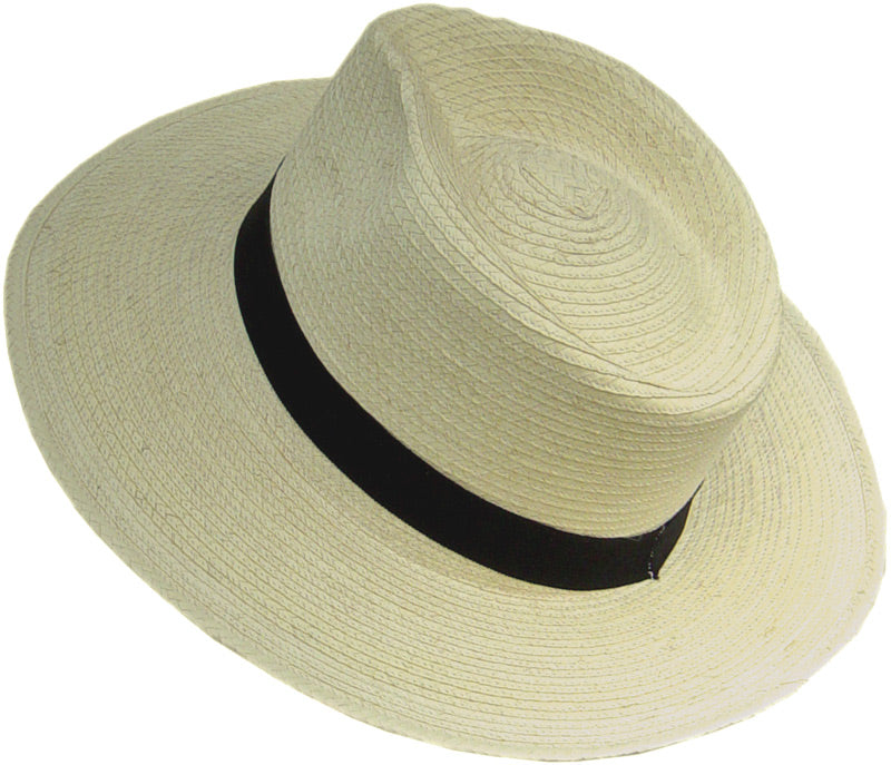 Strohhut Al Capone aus Palmfaser genäht