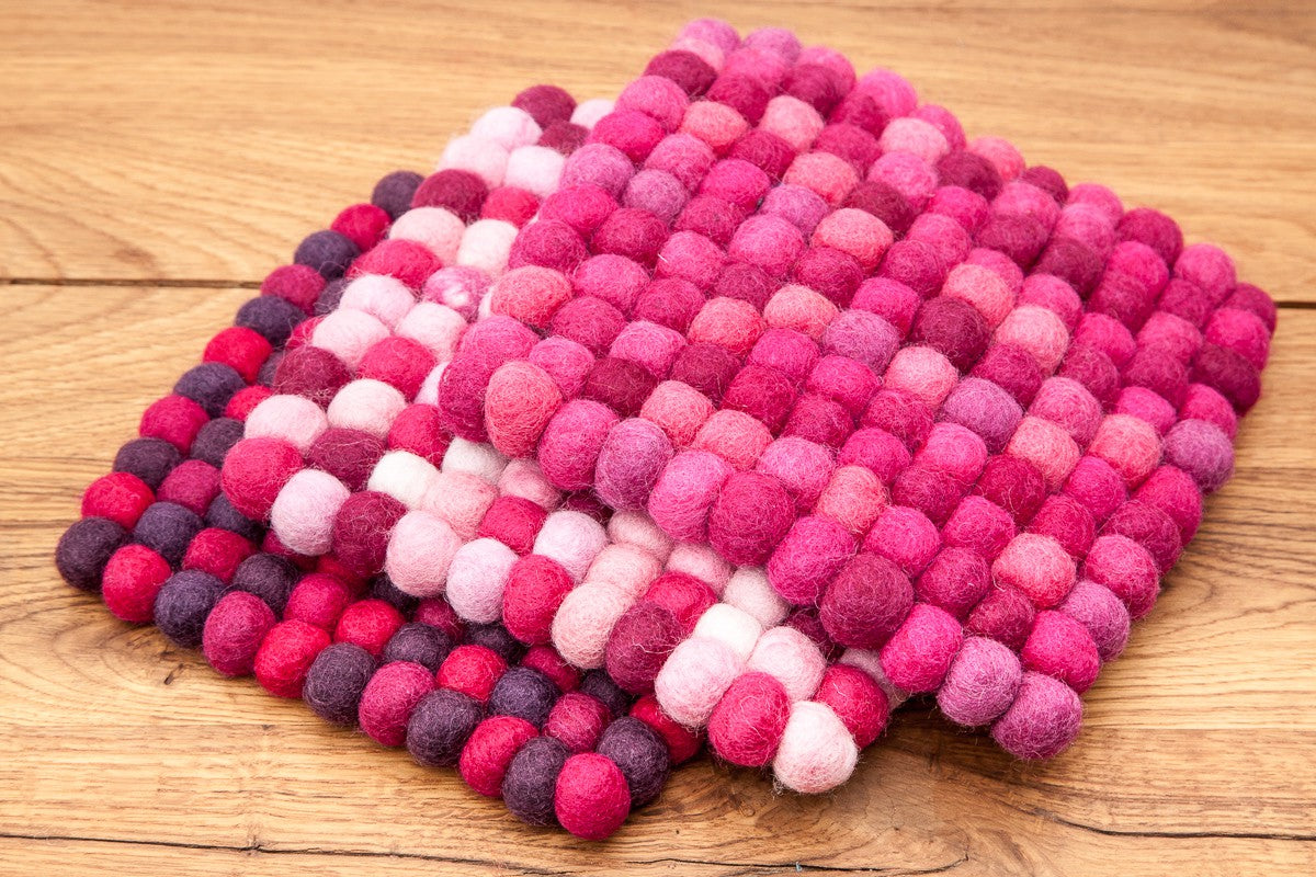 Tischdeko Topfuntersetzer beere rosa pink