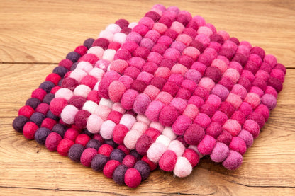 Tischdeko Topfuntersetzer beere rosa pink