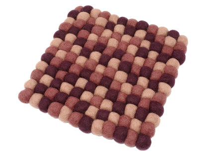 Topfuntersetzer Filz aubergine malve