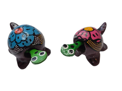 kleine Wackel-Schildkröten aus Mexiko, handgefertigt und bemalt, fairtrade bei AlaSiesta