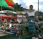 Straßenverkäuferin in Guatemala