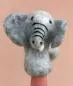 Preview: Fingerpüppchen Elefant aus Wollfilz