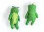 Preview: Fingerpüppchen Frosch aus Wollfilz