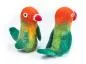 Mobile Preview: Fingerpüppchen Papagei, Pfirsichköpfchen aus Wollfilz