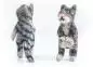 Mobile Preview: Fingerpüppchen Katze grau