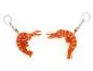 Preview: Schlüsselanhänger Shrimp orange-silber