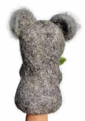 Filz-Fingerpüppchen Koala, Rückseite