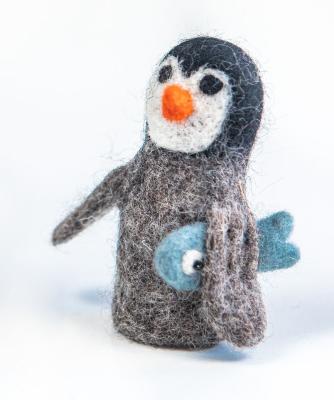 Filz-Fingerpüppchen Pinguin