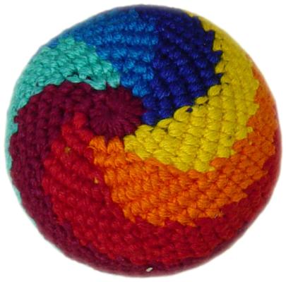 Jonglierbälle Regenbogen-Spirale, 6 cm