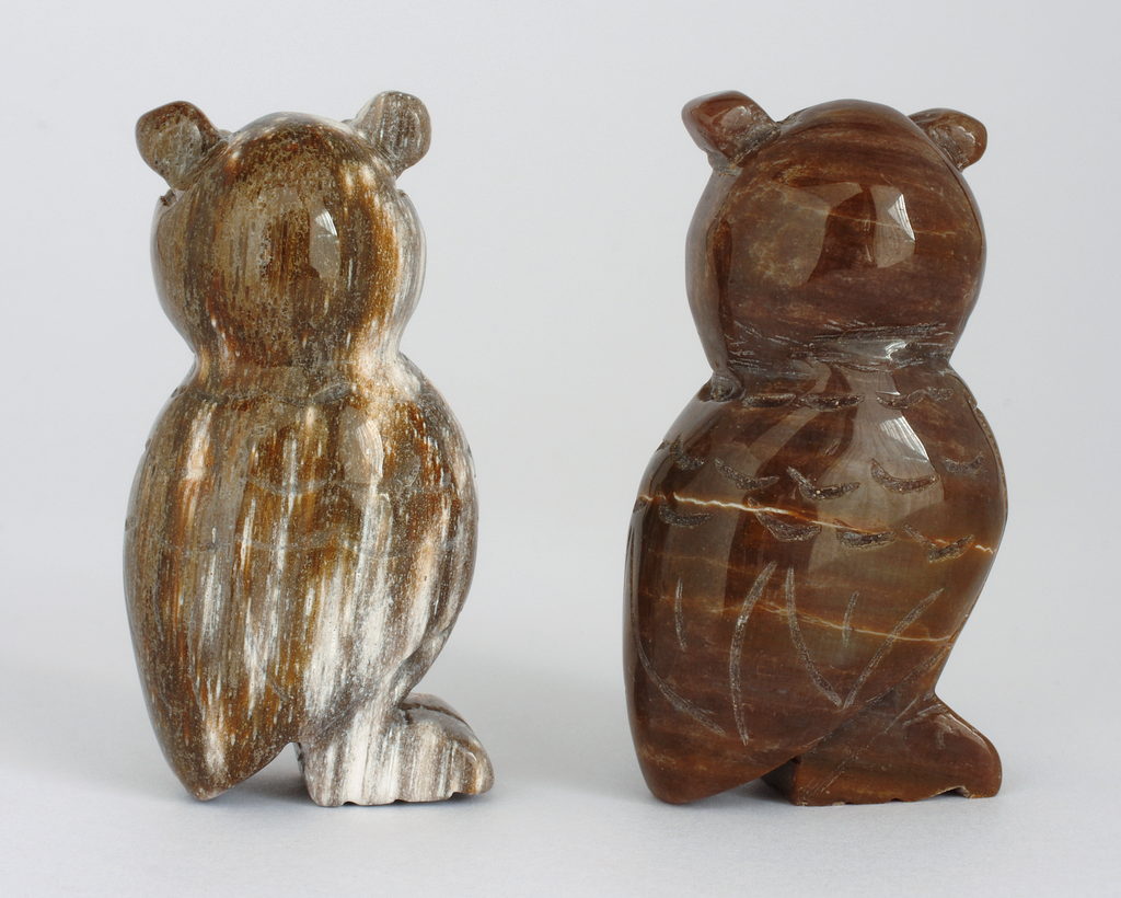 Trade Holz, Fair Eule Shop 30 AlaSiesta versteinertem 55 x im mm Figur aus