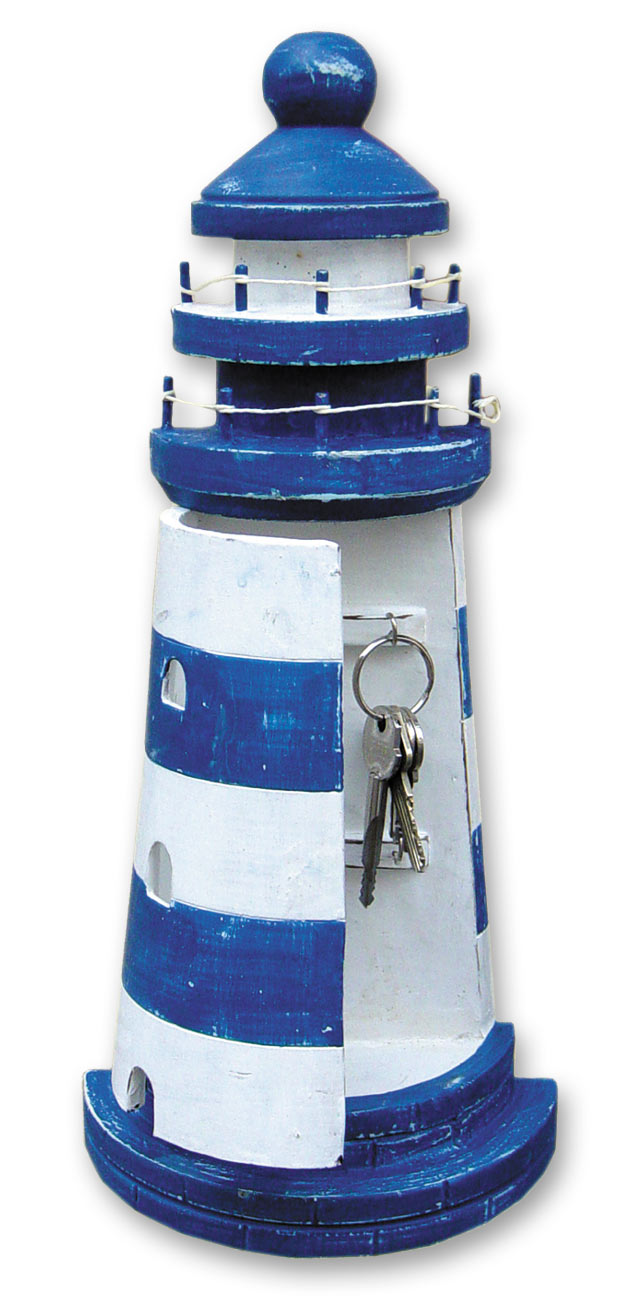 Schlüsselkasten Leuchtturm, maritim im AlaSiesta Fair Trade Shop