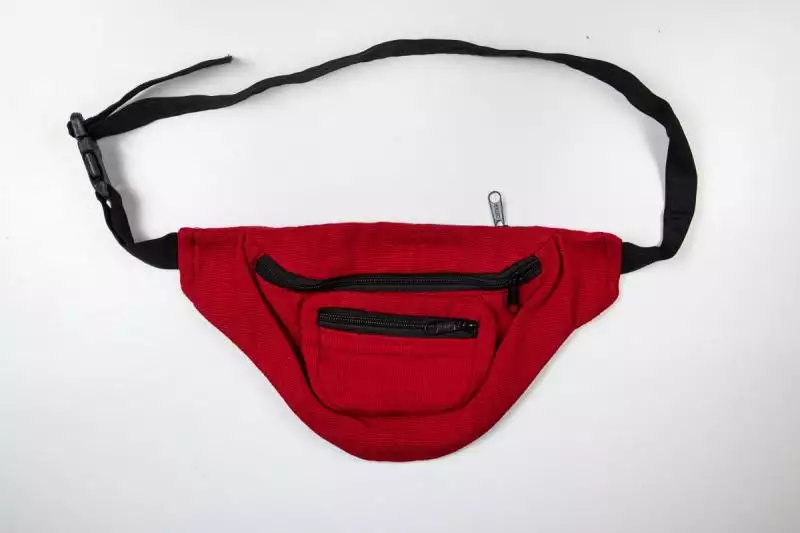 Bauchtasche rot uni