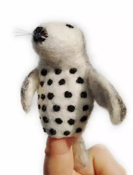 Filz-Fingerpüppchen Robbe Filz-Fingerpüppchen Robbe