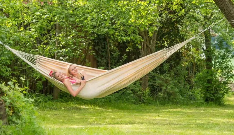 Hängematte Paradiso natura im Garten Hängematte Paradiso natura im Garten