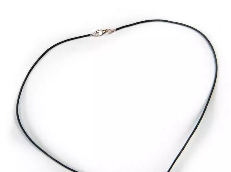 schwarzes Ziegenlederband für Schmuck schwarzes Ziegenlederband für Schmuck