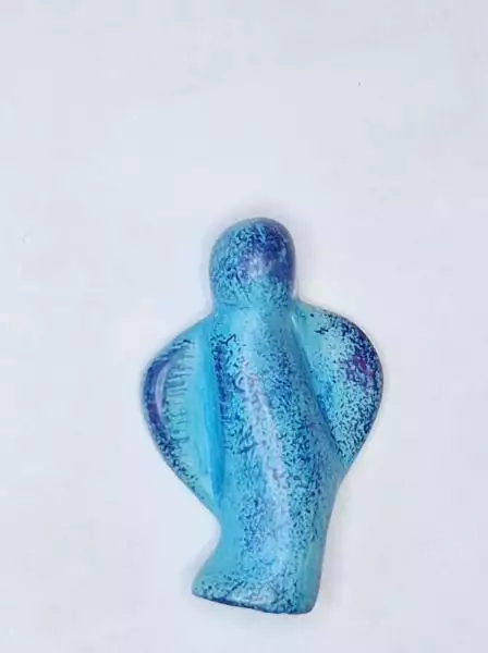 Engel aus Speckstein, stehend, uni, ca. 6 cm