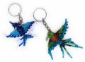 Zwei Schlüsselanhänger Kolibri aus Glasperlen