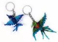 Zwei Schlüsselanhänger Kolibri aus Glasperlen